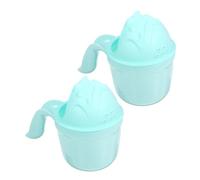 2 vasos para lavar la cabeza, loción infantil, gorro de ducha, gorro de ducha, gorro de ducha, vaso de baño, vaso para enjuagar, vaso para enjuagar, vaso para lavar platos, color verde claro VICASKY
