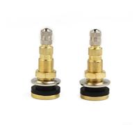 2 vástagos de válvula de latón Tr618a para neumáticos sin cámara de tractor, 1-7/8 pulgadas de longitud, se adapta a agujeros de 0.625 pulgadas, boquilla de aire de cobre para vehículos agrícolas