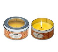 2 Velas de Cera Nag Champa Soja en Lata Caja de Metal Perfumada 70g X2 6horas cada vela Envase Reutilizable