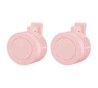 2 ventiladores de cuello, mini ventilador colgante para cuello, pequeños ventiladores de mesa, recargables USB con clip para cintura, silenciosos, ligeros y portátiles, ideales