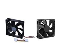 2 ventiladores de refrigeración con cojinete de manguito para disipador de CPU de caja de PC - 120 mm x 25 mm DC24V4Pin y 92 mm x 25 mm24V2Pin