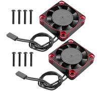2 ventiladores de refrigeración de motor de 16000 RPM compatibles con coches RC de 1/6 1/5, ventiladores de disipador de calor sin escobillas ESC, 40 mm, 8.5 V, 56 mm, 56 mm, 58 mm de diámetro