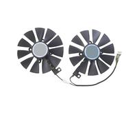 2 Ventiladores de refrigeración for Tarjeta gráfica de 87 mm, compatibles con ASUS, Dual, GeForce, GTX1060-O6G, P106-100, PLD09210S12HH, DC12V 0.40A, T129215SU, DC12V 0.50A
