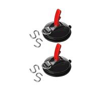 2 ventosas con 4 ganchos en forma de S, ventosas multifuncionales, gancho de succión súper fuerte para