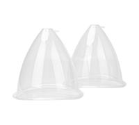 2 ventosas de gran tamaño de 1800 ml, ventosas de plástico transparente para máquina de ventosas al vacío, accesorios de ventosas para levantamiento de glúteos