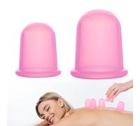 2 ventosas de silicona, anticelulitis, ventouse facial, juego de ventosas para el cuerpo y la cara anticelulitis, ventosas de silicona, para masaje de ventosa, fácil de usar y limpiar