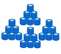 2 "veterinario cinta Wrap Bulk, Auto adherente Wrap vendaje cinta, Self Adhering Stick, Self agarre rollo - negro, azul, marrón, rosa, cazador verde, verde neón, neón rosa, púrpura, rojo, azul, blanco, o, varios colores (2" pulgadas de ancho x 15 pies de largo) - (6 rollos, 12 rollos, 18 rollos, o 24 rollos), Azul