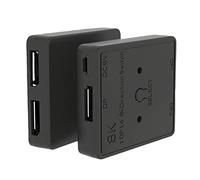 2 vías DisplayPort 1.4 1 entrada 2 salidas 8K @30Hz divisor bidireccional conmutador 2 entradas 1 salida para reproductor