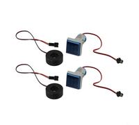 2 voltímetro digital LED cuadrado, amperímetro, doble pantalla, CA 60, 500 V, 0, 100 A, detector de corriente de voltaje para aplicaciones industriales