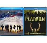 2-War movies Collection - Platoon & Act of Valor [Blu-ray, 2-Pack] Region 1/A