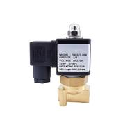 2 Way NO 2W025-08K/06K Copper Coil Water Solenoid Valve G1/8 1/4 110V 220V AC 12V 24V DC Normally Open Brass Valve(1/8",AC220V)