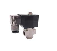 2 Way Stainless Steel Water Normally Open Solenoid Valve Ss 1/4" AC 220V 2.5mm/3mm Zero-pressure Start Plug Type(025 16bar,DC24V_NBR)