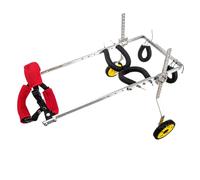2 Wheels Dog Wheelchair for Back Legs, Heavy Duty Aluminum Frame, Ind Legs-Durable All-Terrain Wheels, Pet Wheelchair Lightweight & Adjustable Assisting in Healing(XSL)