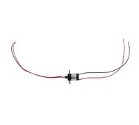 2-Wire 15A Conductive Slip for Ring for Industrial Automation CCTV Robótica & Wind Turbines - Gold-, IP51, 10M Life, 22mm OD, 45mm Longitud,