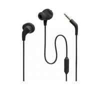 2 Wired - Waterproof Wired Sports in-Ear Headphones, Pure Bass Sound, Hands-Free Calls, Never Hurt. Never Fall Out. (Black) Black