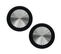 2 woofers radiador pasivo de 3.54 pulgadas, bordes de goma, diafragma auxiliar para reforzar membranas de graves
