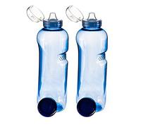 2 x 0,75 l Botella de tritan con 2 x - Tapa Flip Top (Sport Tapa)