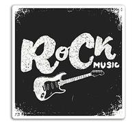 2 x 10 cm música rock pegatinas de vinilo - guitarra de la banda etiqueta de equipaje portátil # 17729 (10 cm de ancho)