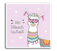2 x 10 cm Sin llama del drama alpaca pegatinas de vinilo - Etiqueta de equipaje portátil # 19465 (10 cm de altura)
