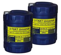 2 x 10 litros de aceite de motor Mannol 2 tiempos universal API TC Engine Oil