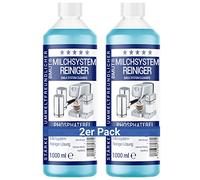 2 x 1000 ml limpiador de sistema de leche concentrado para cafeteras automáticas, espumador de leche, limpiador de espuma de leche, limpiador de leche, limpiador universal para todos los fabricantes
