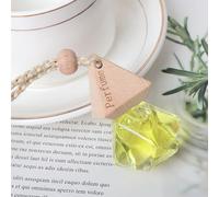 2 x 10ml Perfume de Coche para Hombres y Mujeres,Ambientador Coche en Árbol Perfumado,Clip Difusor de Aroma,Eliminador de Olores para Interior de Coche,Aromaterapia Colgante Coche (Limón)