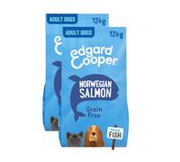 2 x 12 kg Edgard & Cooper Adult Salmón pienso para perros ¡Pack ahorro!
