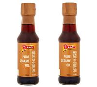 2 x 150 ml de aceite de sésamo puro aderezo aderezo aderezo aderezo marinado Agitar freír