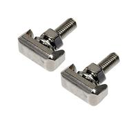 2 x 19116852 Terminales de batería T Perno con tuerca y arandela de acero inoxidable Tensor de cable de batería Tornillo M6 apto para bornes de batería T Kit de pernos