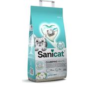 2 x 20 L Sanicat Cotton Fresh Arena Blanca Aglomerante para gatos ¡Pack ahorro!