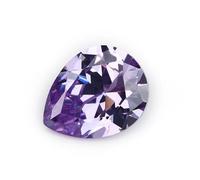 2 x 3 - 13 x 18 mm, corte de pera, circonita cúbica suelta 5A, varios colores, gemas sintéticas para joyas, lavanda, 7 x 9 mm, 20 unidades