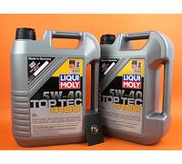 2 x 5 L = 10 litros Liqui Moly Top TEC 4100 5W-40 aceite de motor 31770731