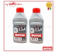 2 x 500 ML MOTUL Aceite Punto 3/4 Frenos Hidráulico Moto Cross Carretera Enduro