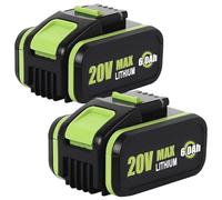 2 x 6,0Ah baterías de Repuesto de 20V para WA3551/WA3553, para Herramientas eléctricas inalámbricas WA3551.1 WA3551 WA3572 WA3553 WA3760 WA3881 WX390 WX176 WX178 WU268 WX166.4 WX372.1 WX800