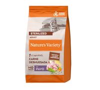 2 x 7 kg Nature's Variety No Grain Adult Sterilized Pavo pienso para gatos ¡Pack ahorro!