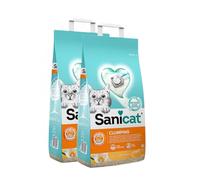 2 x 8 L Sanicat Arena Aglomerante Vainilla y Mandarina ¡Pack ahorro!