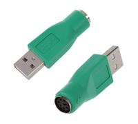 2 x Adaptador de PS/2 hembra a USB macho para teclado y ratón
