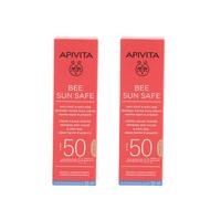 2 x Apivita Anti Manchas y Anti Edad SPF50 Crema Facial Tintada 50ml-ENVÍO...