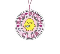 2 x Bad Bitch Club Difusor de aroma para coche divertido para mujeres, difusor de aroma rosa, tuning, coche air freshener, colgante de coche