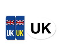 2 x Bandera De Gran Bretaña insignia de GB Coche Matrícula Autoadhesivo Pegatina Vinilos GB legal pegatinas