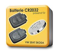 2 x batería VARTA CR2032 para llave de mando a distancia de VW Skoda Seat Audi llave