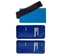 2 x Bolsa de gel frío y calor (reutilizable) + Funda multiposición. Terapia frío-calor para nevera y microondas. Bolsa de hielo para lesiones, recuperación muscular (2 x compresas frías y calientes).