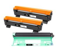 2 x Cartucho de Toner TN1050 TN-1050 y 1 x Tambor DR-1050 compatibles para Brother HL-1112A HL-1112E Serie HL-1112 HL-1201 HL-1210W HL-1211W HL-1212W MFC-1810E MFC-1815 MFC-1910 W (3-Pack)