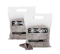 2 x Cera caliente 1kg Chocolate | Cera baja fusión para depilación 1000gr | para pieles sensibles