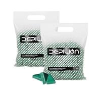 2 x Cera caliente 1kg Verde | Cera baja fusión para depilación 1000gr | para pieles sensibles