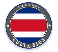 2 x Costa Rica Bandera de vinilo pegatinas pegatinas Laptop Viaje Equipaje Auto iPad Cartel FUN # 9240 10cm/100mm Wide