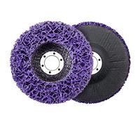 2 x Discos de Limpieza Gruesos de 115 mm de Diámetro CSD Disco Pulido Disco Limpieza, Púrpura para Amoladora Angular Pulido Disco limpieza