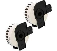 2 x DK-22210 29mm x 30.48m Etiquetas continuas Compatible con Brother P-Touch QL-500 QL-500A QL-550 QL-560 QL-570 QL-700 QL-710W QL-720NW QL-800 QL-810W QL-820NWB QL-1050 QL-1060N QL-1100 QL-1110NWB