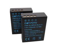 2 x Dot.Foto BLH-1 Premium 7.4v / 1720mAh Fully Decoded Batería Recargable para Olympus OM-D E-M1 Mark II, E-M1 Mark III, E-M1X