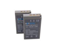 2 x Dot.Foto BLS-5, BLS-50 Premium Alta Capacidad 7.2v / 1350mAh Batería Recargable para Olympus OM-5 OM-D E-M10 Mark IV, E-M10 Mark II, E-M10 Mark III S, E-M5 Mark III